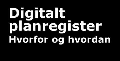 Digitalt planregister