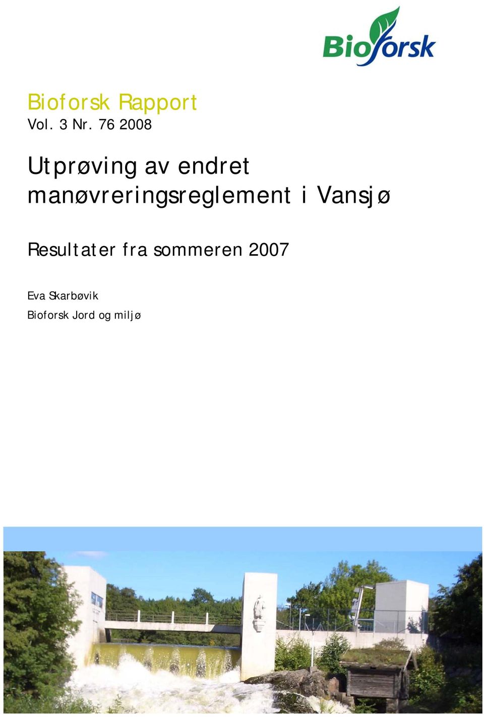 manøvreringsreglement i Vansjø