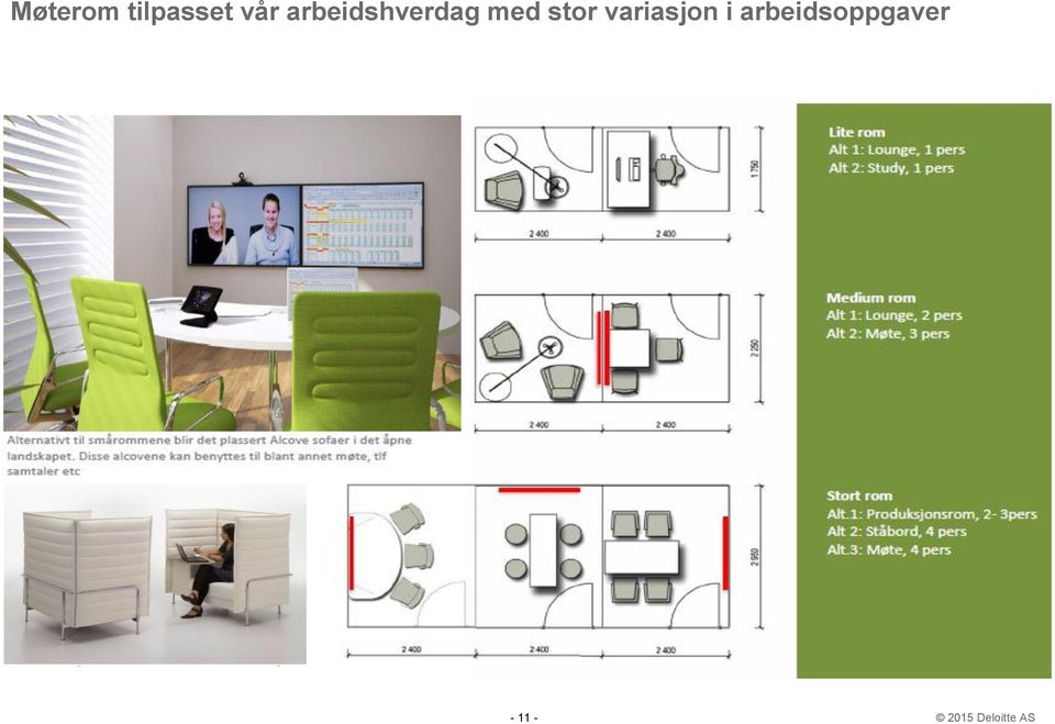 med stor variasjon