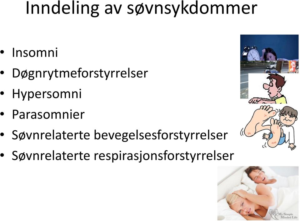 Parasomnier Søvnrelaterte