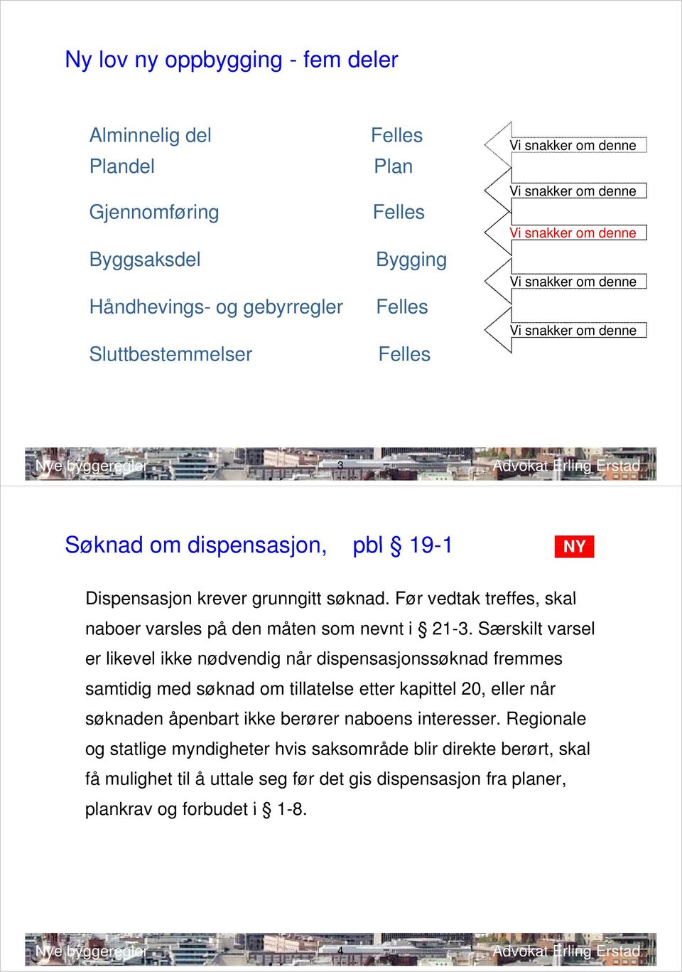 Særskilt varsel er likevel ikke nødvendig når dispensasjonssøknad fremmes samtidig med søknad om tillatelse etter kapittel 20, eller når søknaden åpenbart ikke