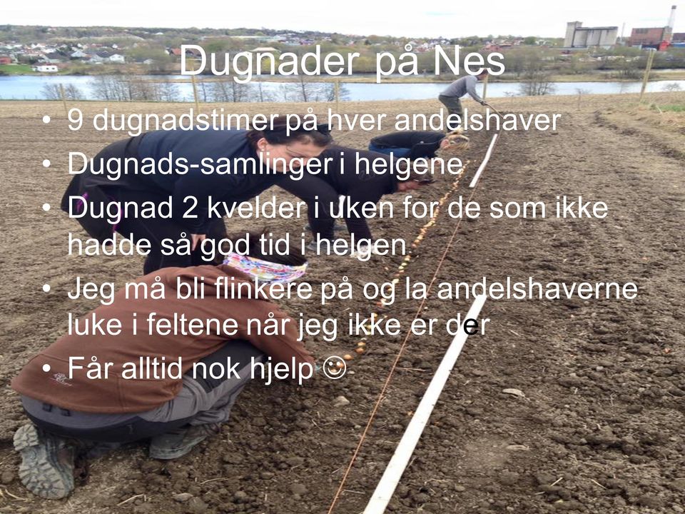 som ikke hadde så god tid i helgen Jeg må bli flinkere på og