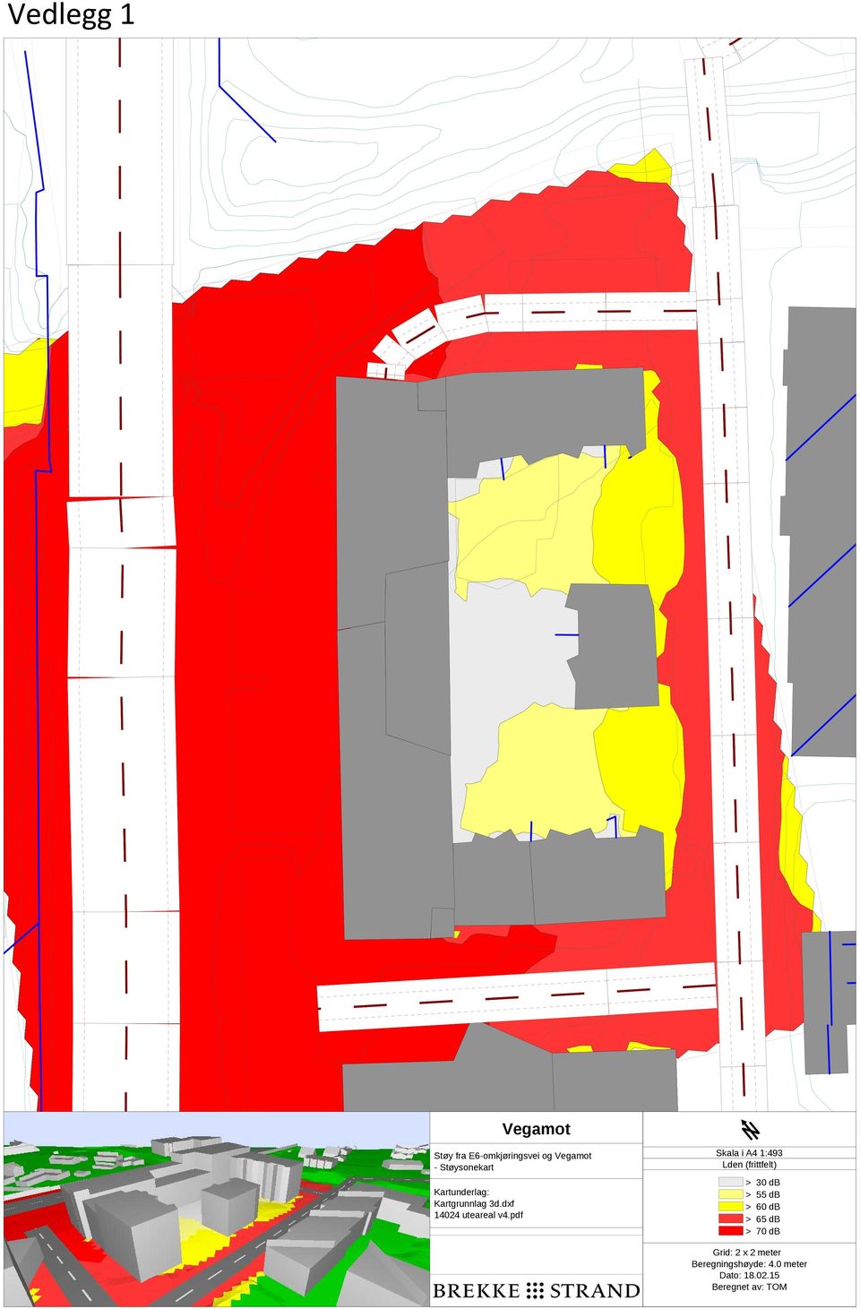 pdf Skala i A4 1:493 Lden (frittfelt) > 30 db > db > 60 db > 65