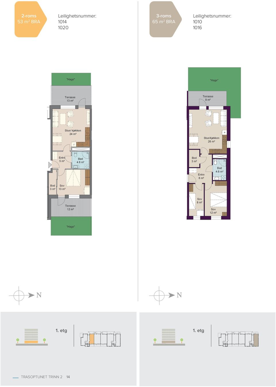 kjøkken 24 m² Stue/kjøkken 26 m² Entre 5 m² Bad 4.