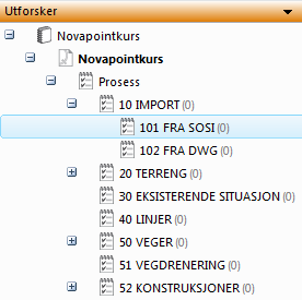 Del 2: Lese inn og modellere terreng I denne delen av kurset skal vi importere en SOSI-fil, se på de importerte dataene i plan og 3D,