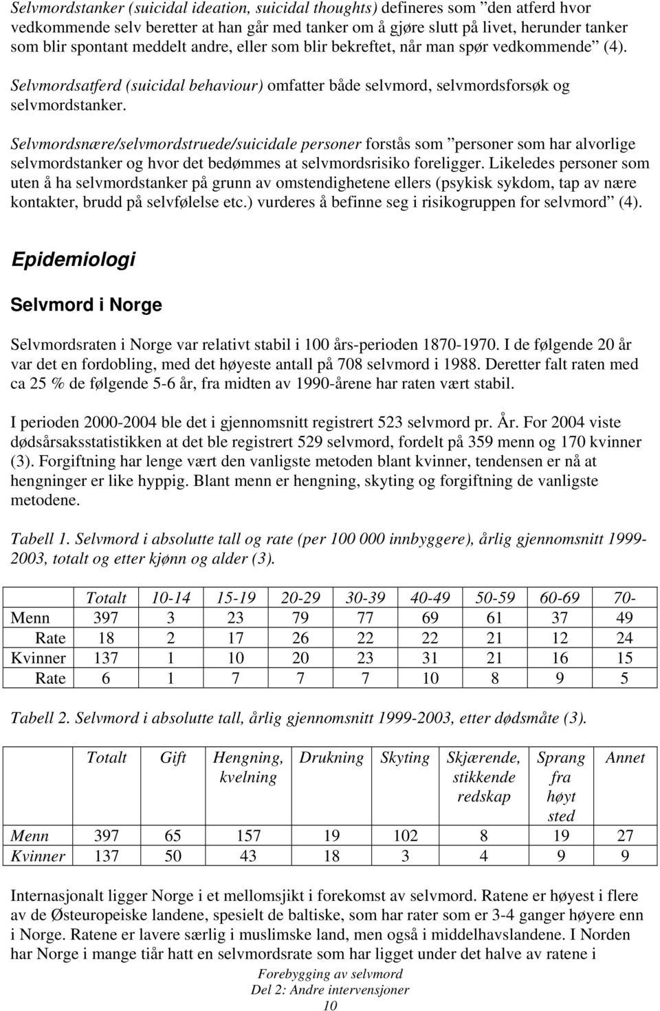 Selvmordsnære/selvmordstruede/suicidale personer forstås som personer som har alvorlige selvmordstanker og hvor det bedømmes at selvmordsrisiko foreligger.