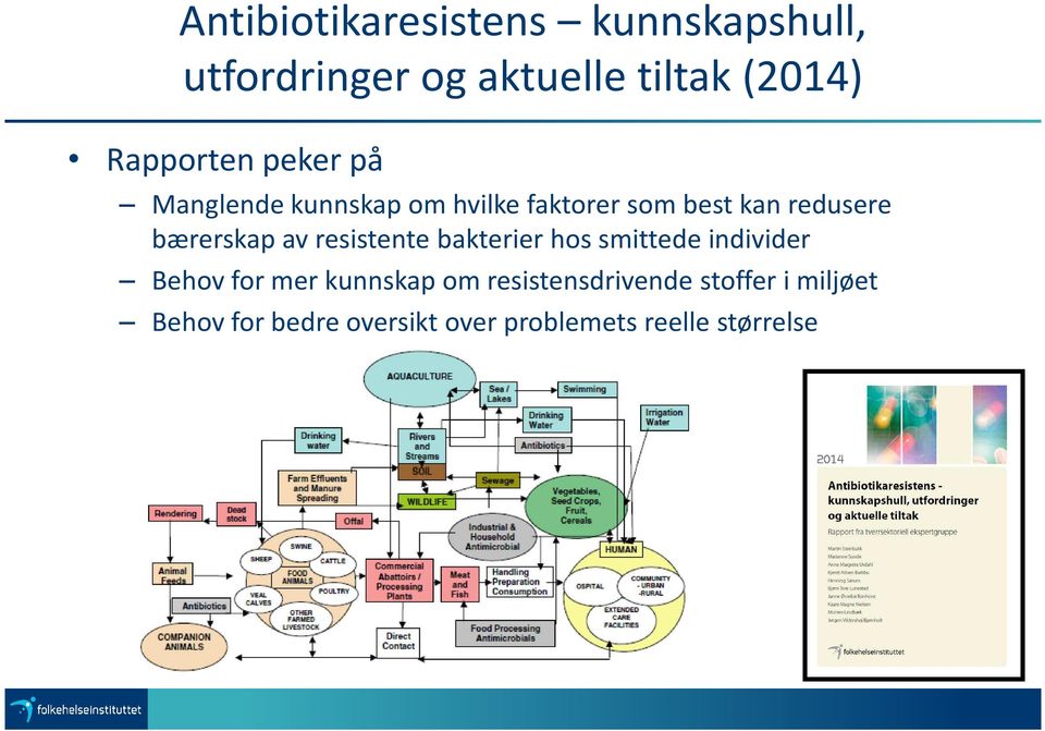 bærerskap av resistente bakterier hos smittede individer Behov for mer kunnskap om