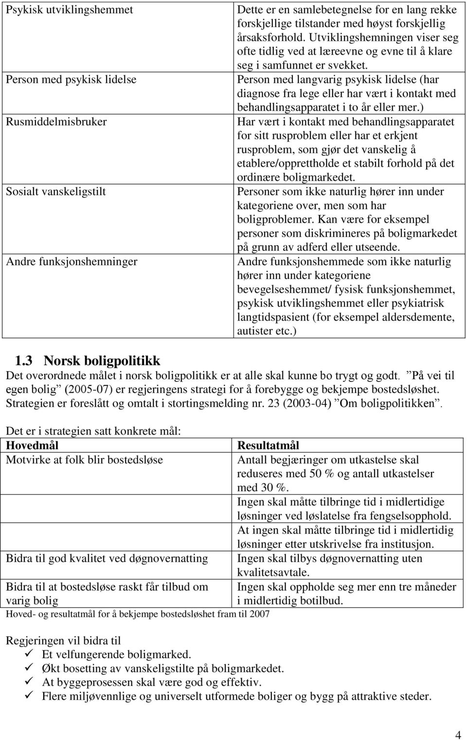 Person med langvarig psykisk lidelse (har diagnose fra lege eller har vært i kontakt med behandlingsapparatet i to år eller mer.