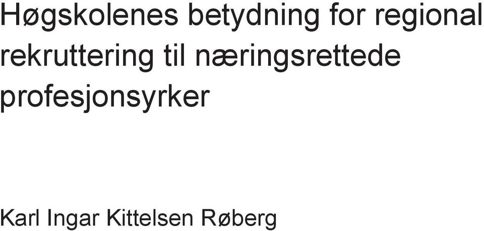 næringsrettede