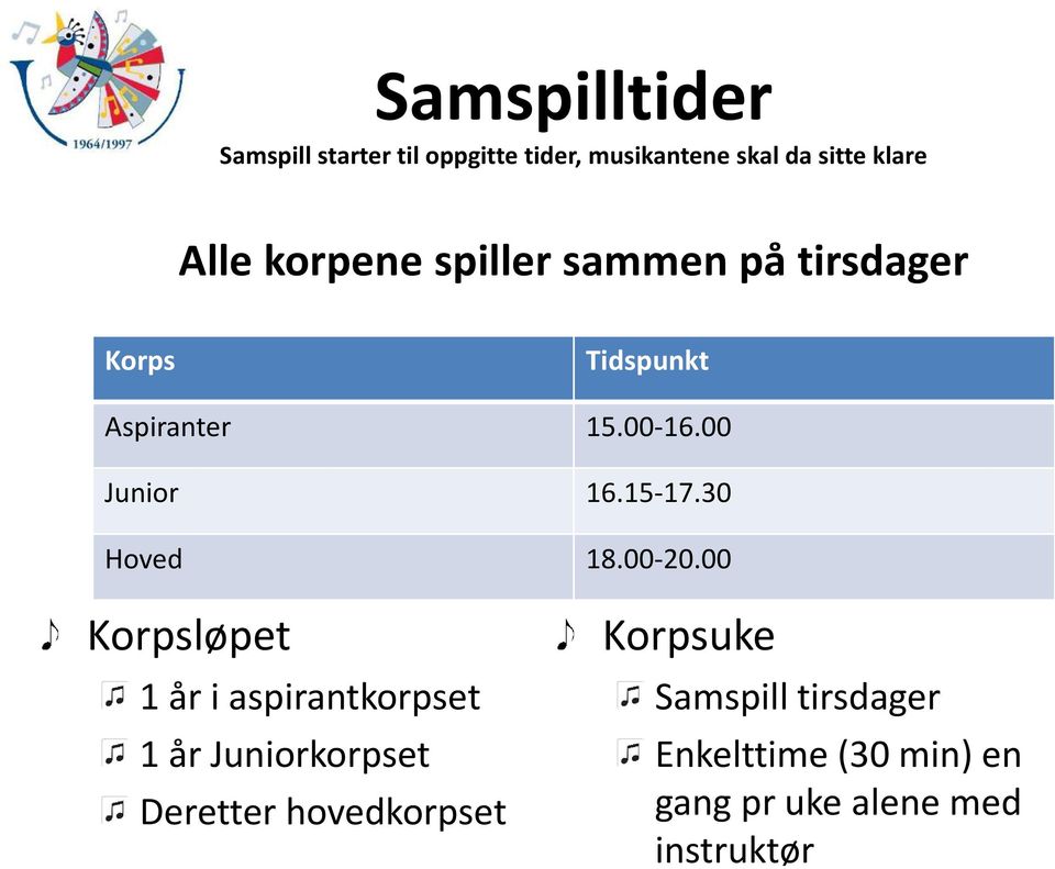 15-17.30 Hoved 18.00-20.