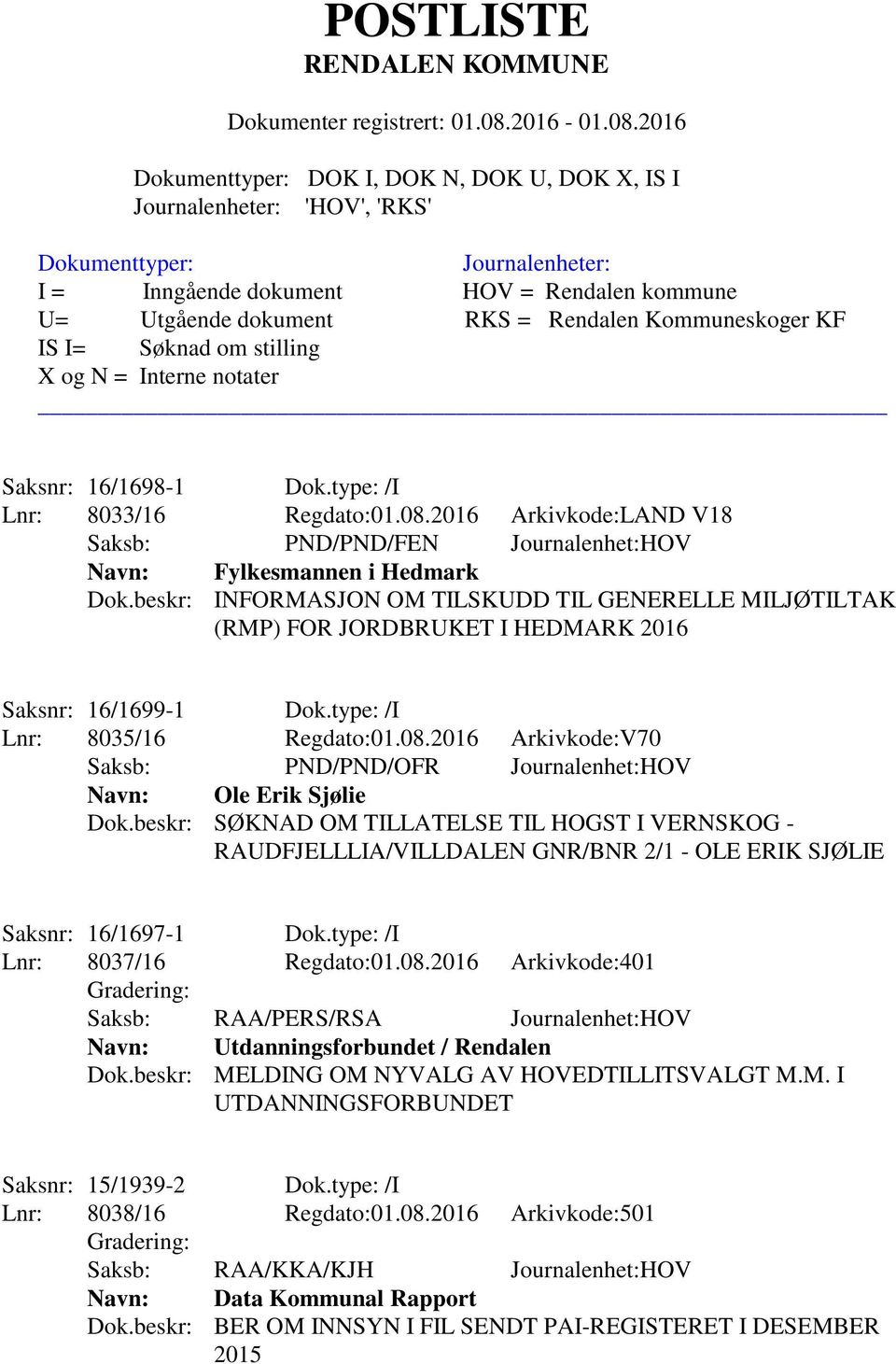 beskr: SØKNAD OM TILLATELSE TIL HOGST I VERNSKOG - RAUDFJELLLIA/VILLDALEN GNR/BNR 2/1 - OLE ERIK SJØLIE Saksnr: 16/1697-1 Dok.type: /I Lnr: 8037/16 Regdato:01.08.