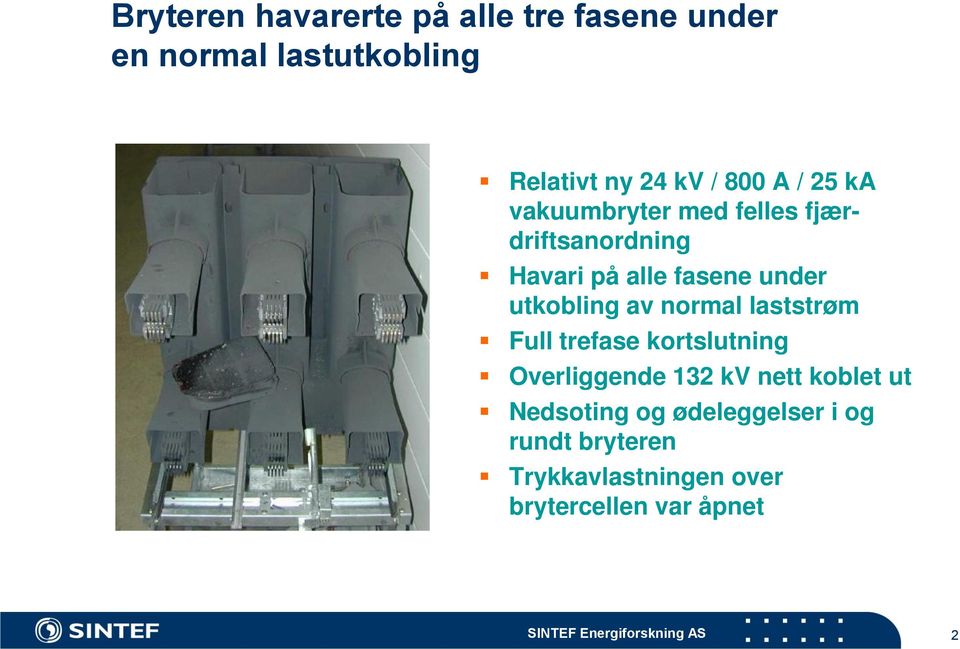 normal laststrøm Full trefase kortslutning Overliggende 132 kv nett koblet ut Nedsoting og