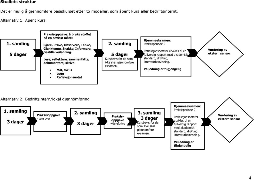 Lese, reflektere, sammenfatte, dokumentere, skrive: Mål, fokus Logg Refleksjonsnotat 2. samling 5 dager Kursbevis for de som ikke skal gjennomføre eksamen.