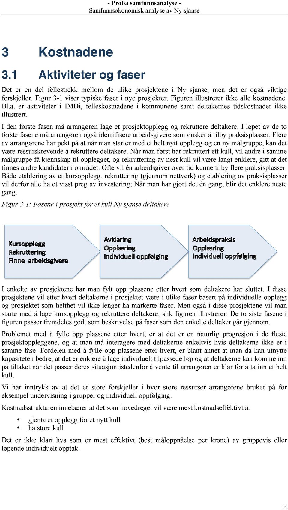 I den første fasen må arrangøren lage et prosjektopplegg og rekruttere deltakere. I løpet av de to første fasene må arrangøren også identifisere arbeidsgivere som ønsker å tilby praksisplasser.