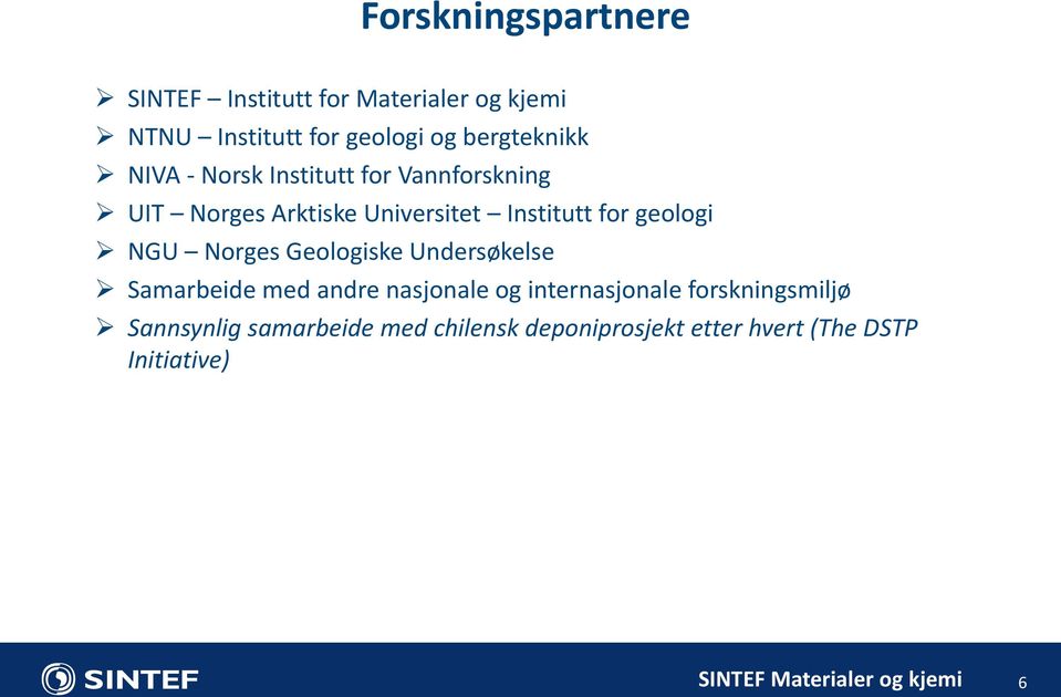 for geologi NGU Norges Geologiske Undersøkelse Samarbeide med andre nasjonale og internasjonale