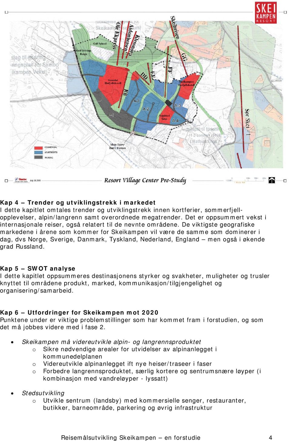 De viktigste geografiske markedene i årene som kommer for Skeikampen vil være de samme som dominerer i dag, dvs Norge, Sverige, Danmark, Tyskland, Nederland, England men også i økende grad Russland.