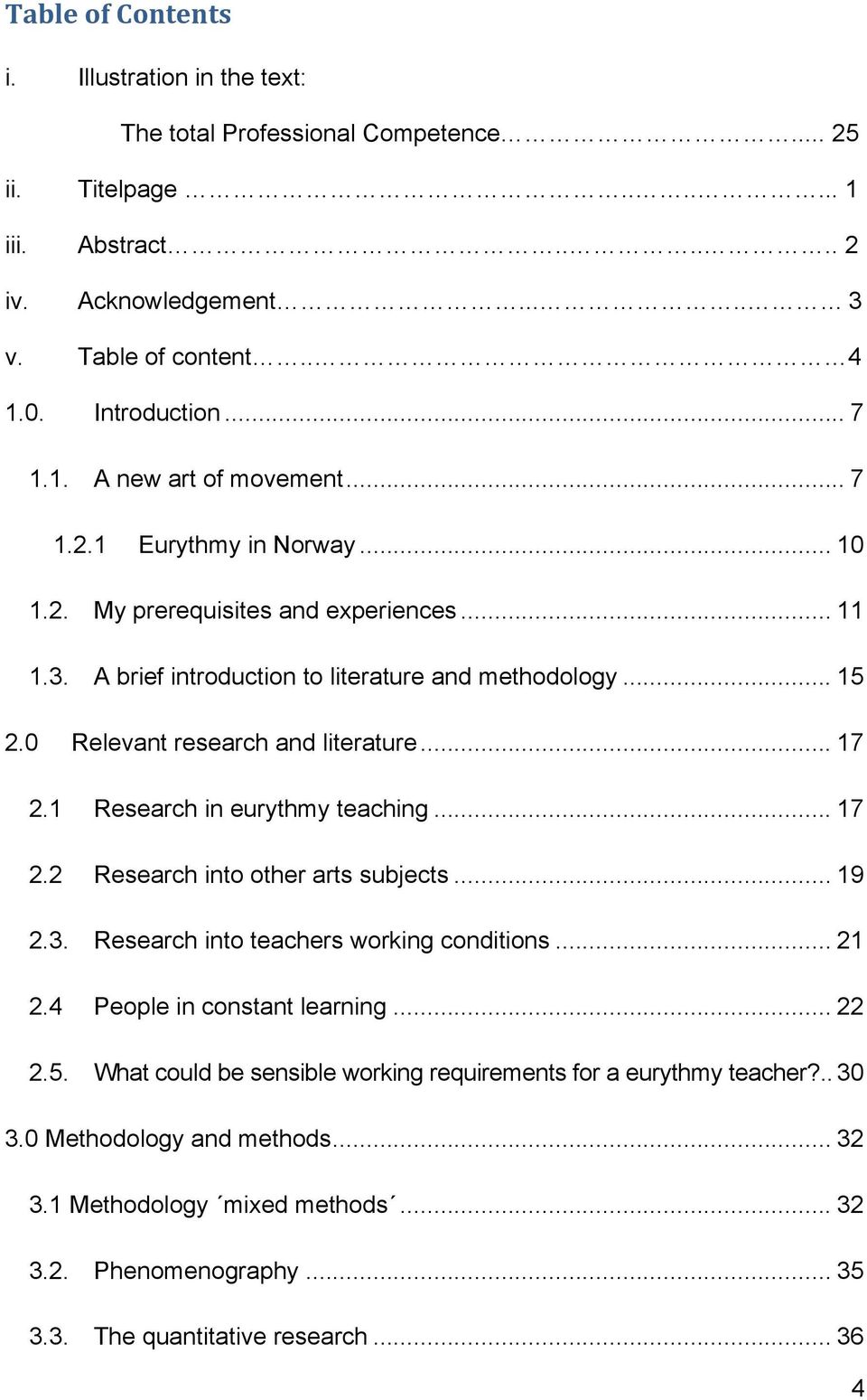 0 Relevant research and literature... 17 2.1 Research in eurythmy teaching... 17 2.2 Research into other arts subjects... 19 2.3. Research into teachers working conditions... 21 2.