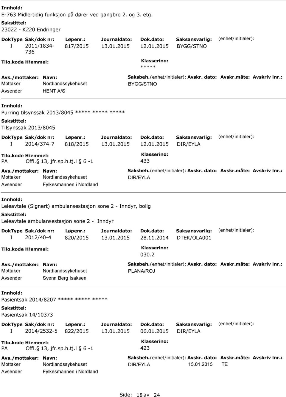 måte: Avskriv lnr.: DR/EYLA Fylkesmannen i Nordland Leieavtale (Signert) ambulansestasjon sone 2 - nndyr, bolig Leieavtale ambulansestasjon sone 2 - nndyr 2012/40-4 820/2015 28.11.