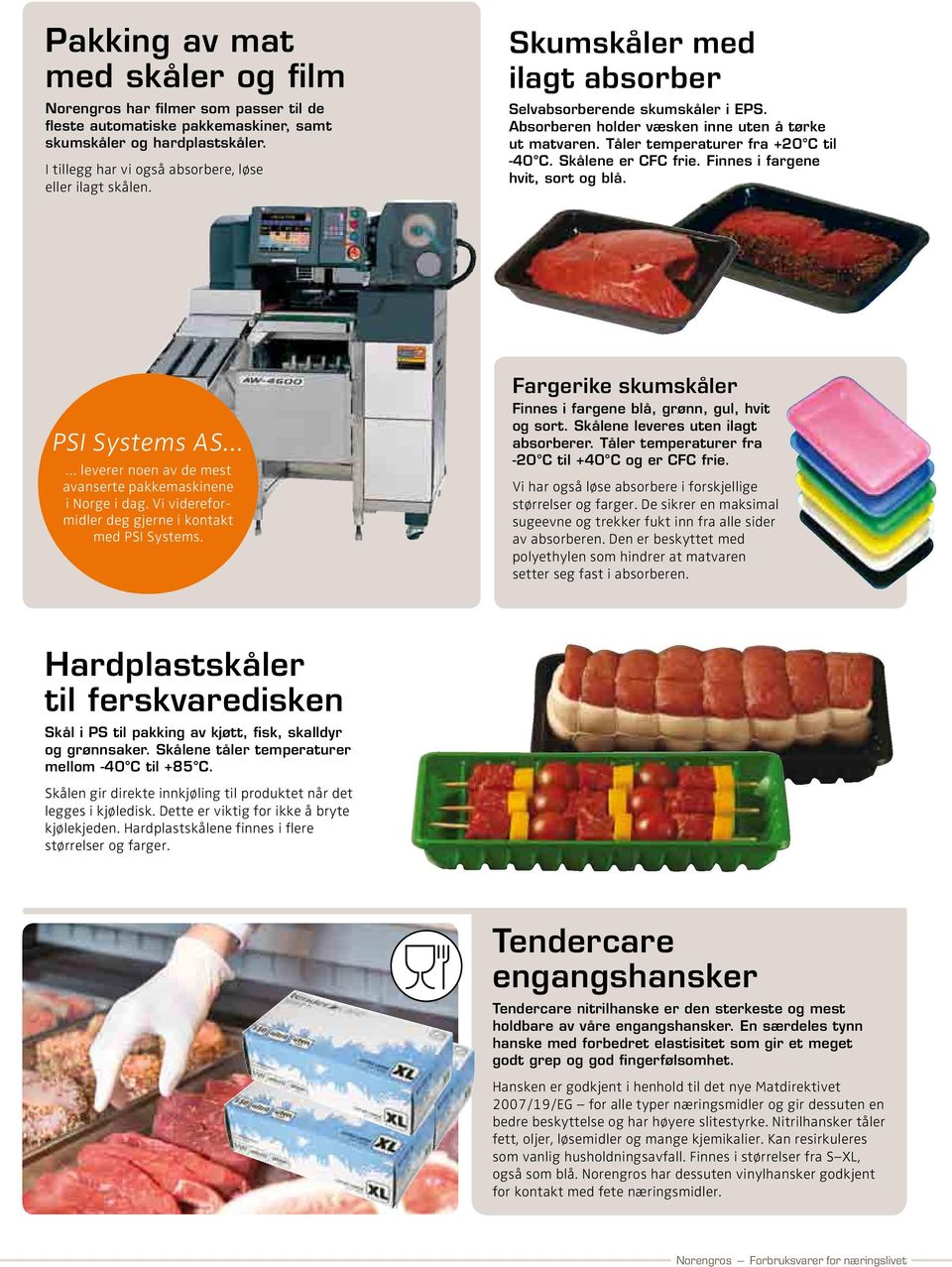 Finnes i fargene hvit, sort og blå. PSI Systems AS leverer noen av de mest avanserte pakkemaskinene i Norge i dag. Vi videreformidler deg gjerne i kontakt med PSI Systems.