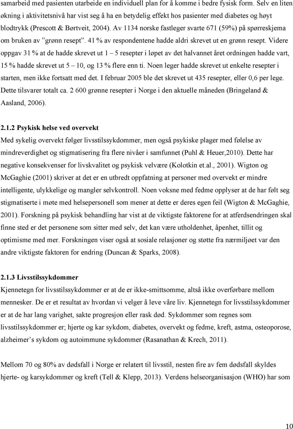 Av 1134 norske fastleger svarte 671 (59%) på spørreskjema om bruken av grønn resept. 41"% av respondentene hadde aldri skrevet ut en grønn resept.