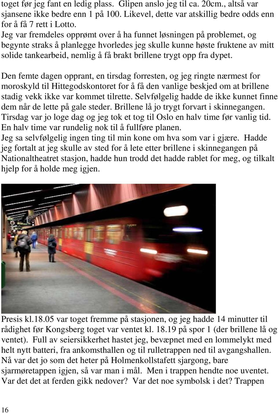 opp fra dypet.