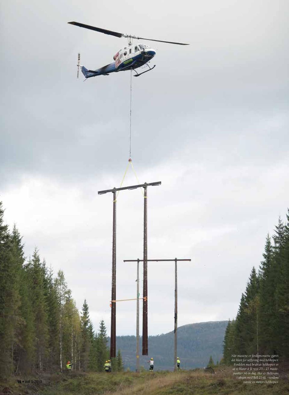 Fordelen med bruk av helikopter er at vi klarer å få reist 23 25