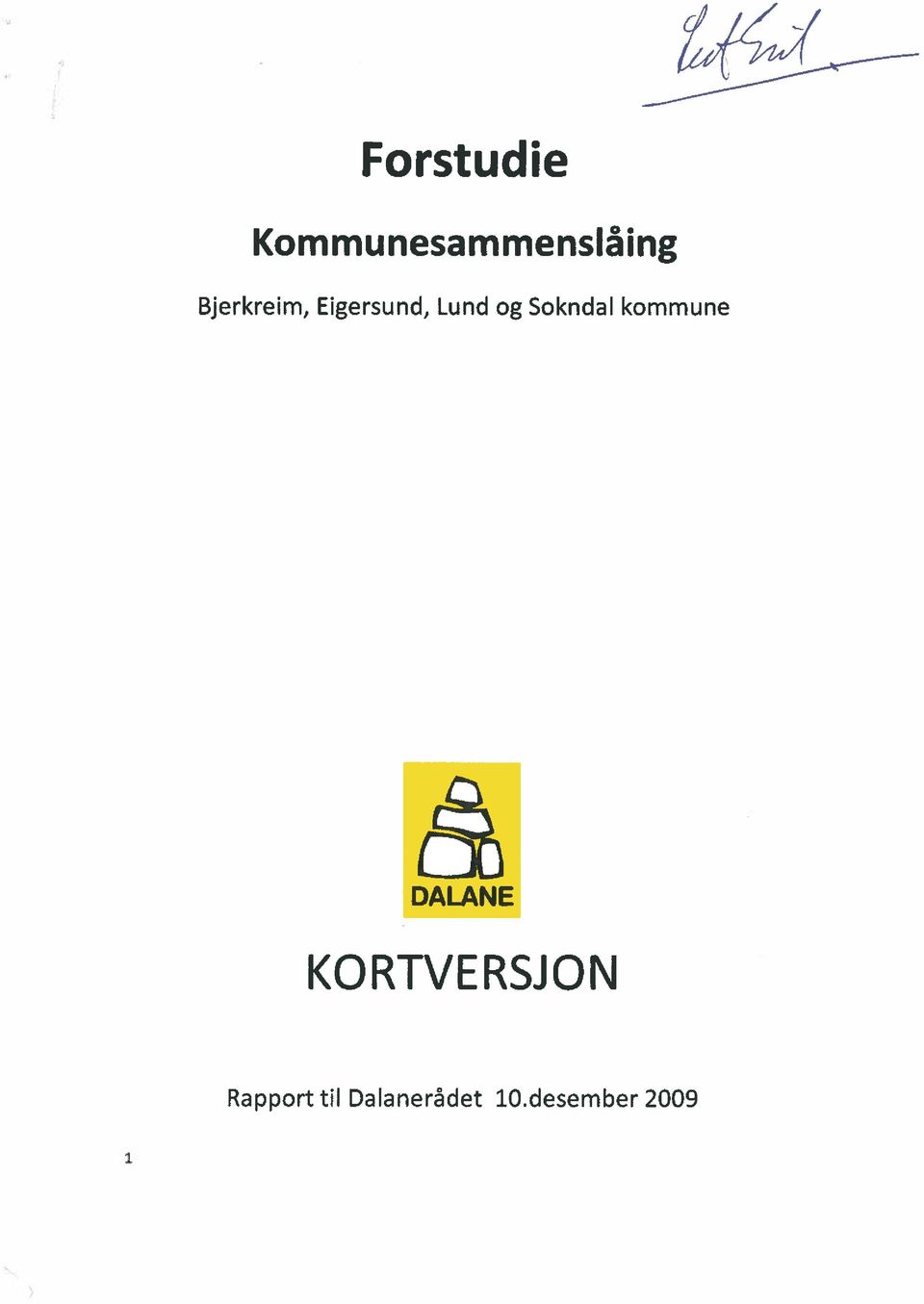 Sokndal kommune DALANE KORTVERSJON