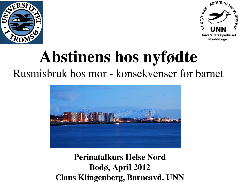 Perinatalkurs Helse Nord Bodø,