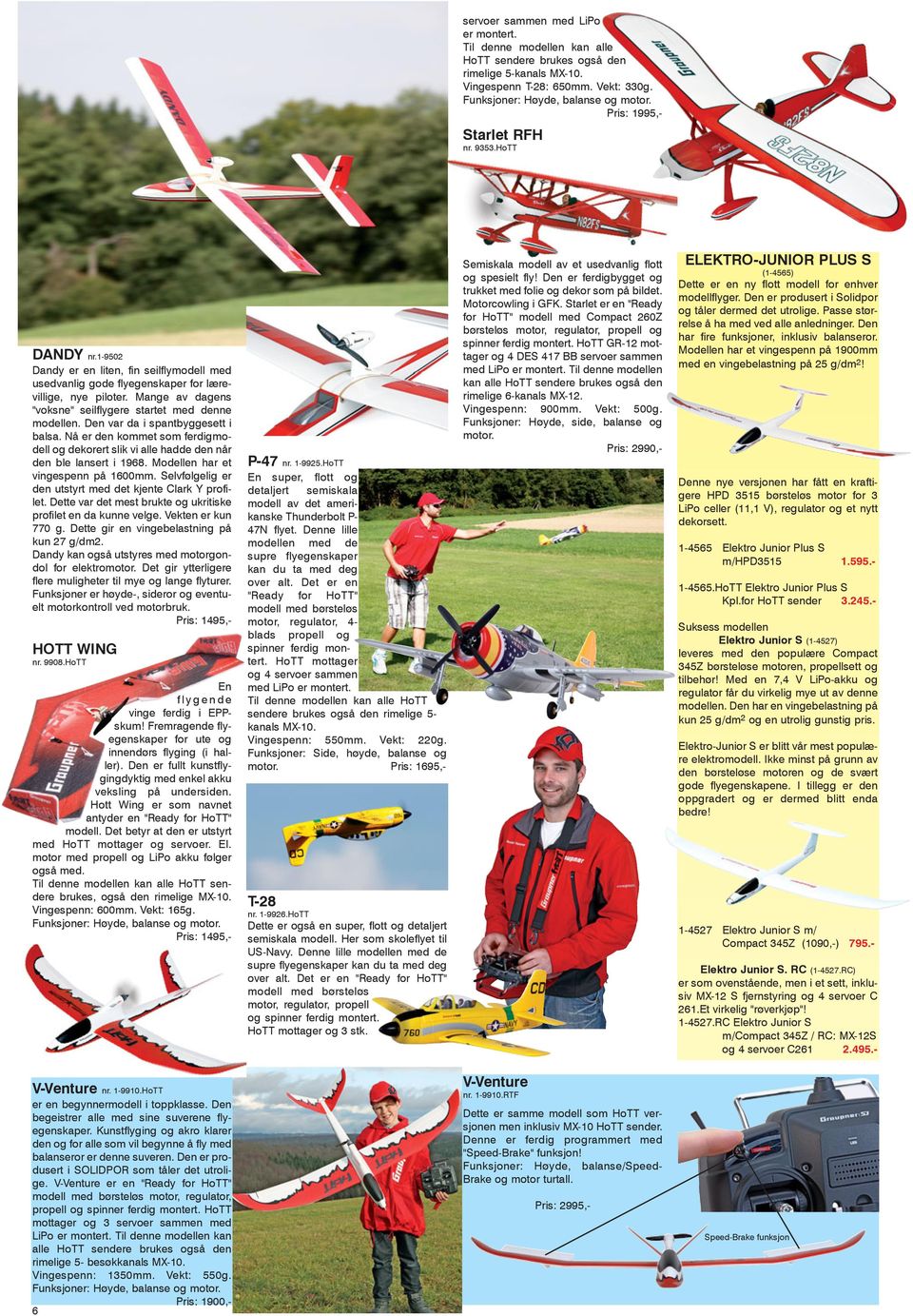 Mange av dagens "voksne" seilflygere startet med denne modellen. Den var da i spantbyggesett i balsa. Nå er den kommet som ferdigmodell og dekorert slik vi alle hadde den når den ble lansert i 1968.