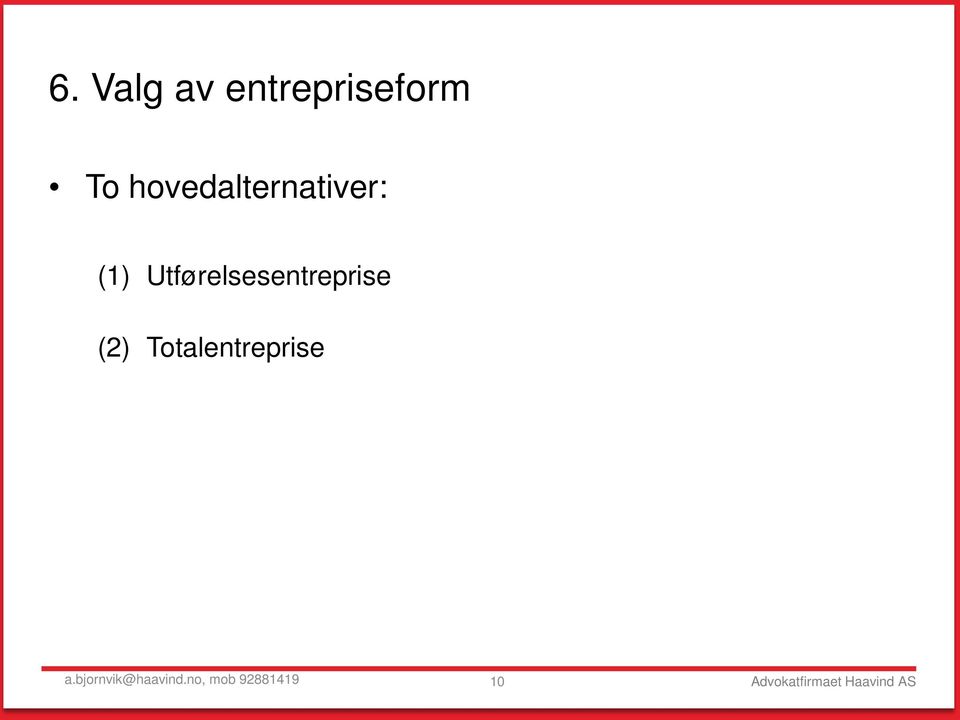 Utførelsesentreprise (2)