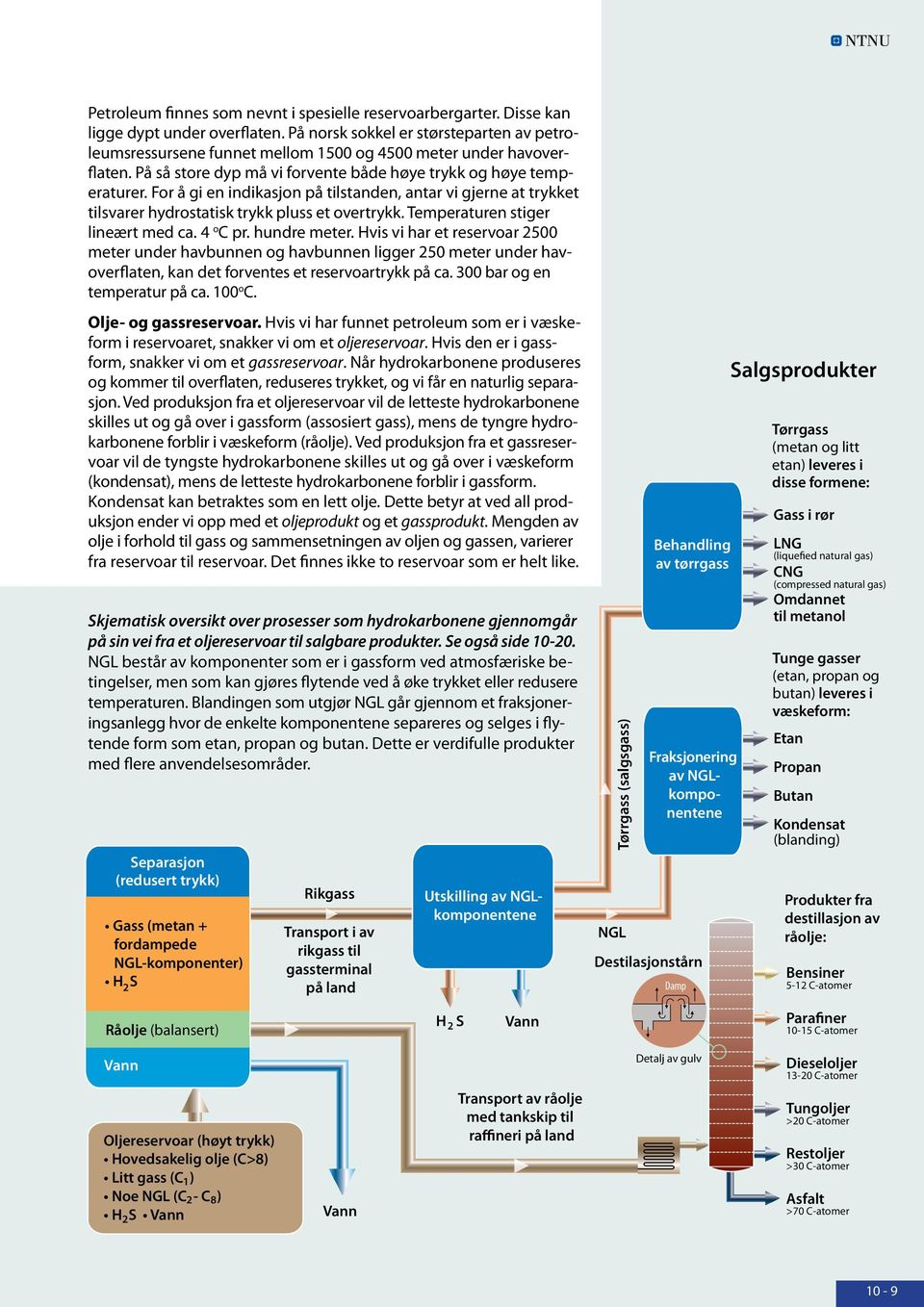 For å gi en indikasjon på tilstanden, antar vi gjerne at trykket tilsvarer hydrostatisk trykk pluss et overtrykk. Temperaturen stiger lineært med ca. 4 o C pr. hundre meter.