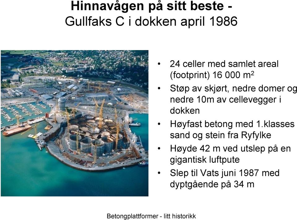 cellevegger i dokken Høyfast betong med 1.