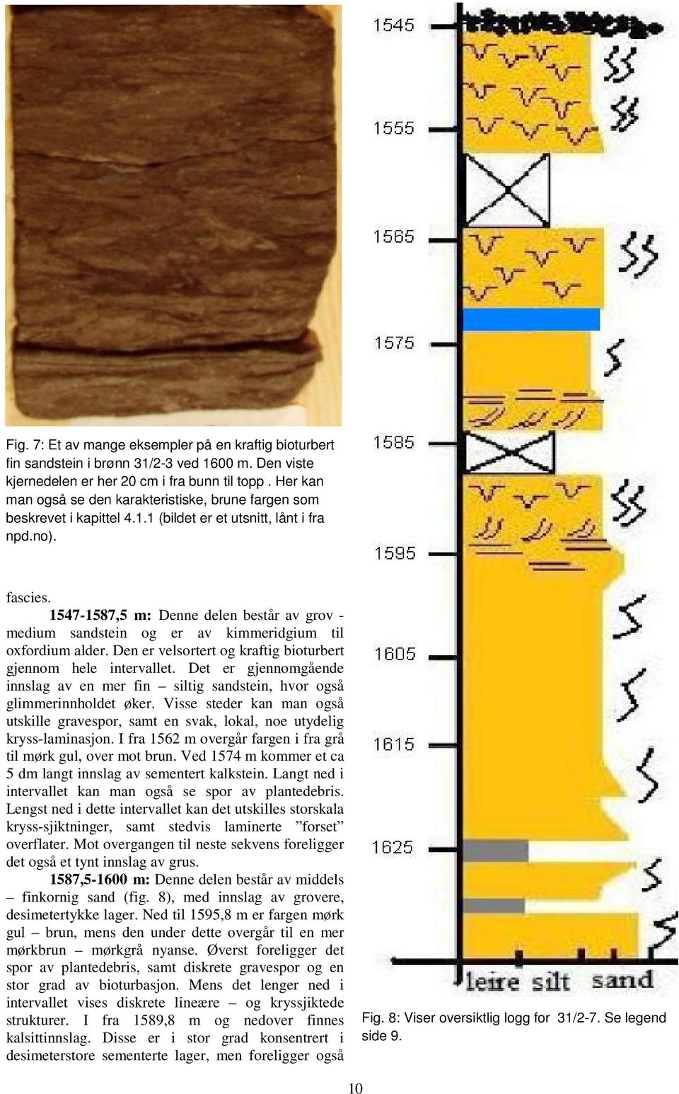 1547-1587,5 m: Denne delen består av grov - medium sandstein og er av kimmeridgium til oxfordium alder. Den er velsortert og kraftig bioturbert gjennom hele intervallet.