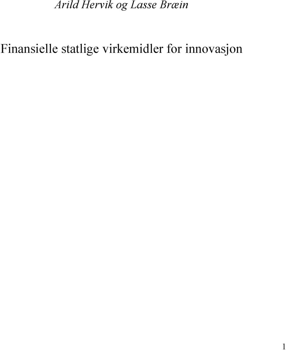 Finansielle