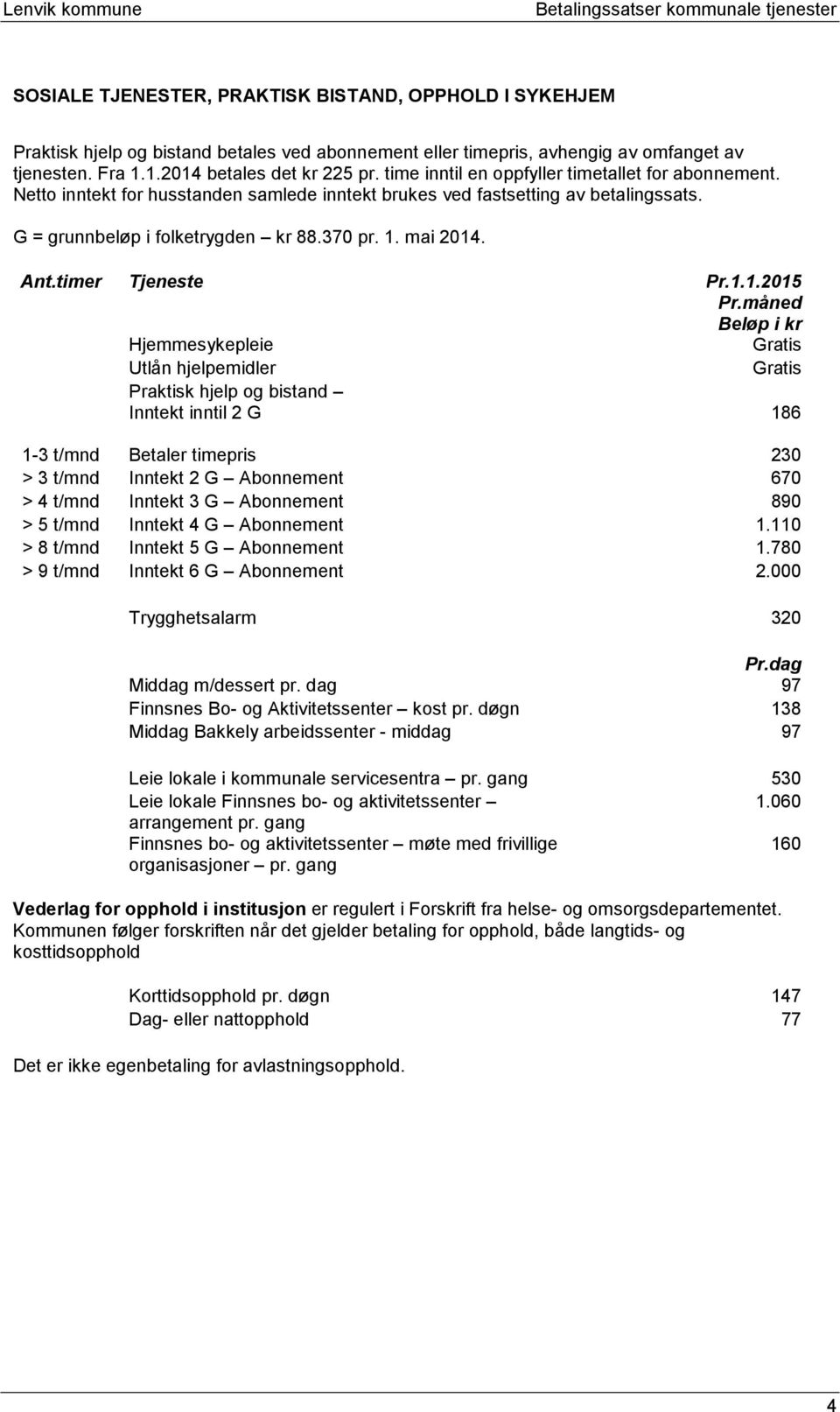 timer Tjeneste Pr.1.1.2015 Pr.