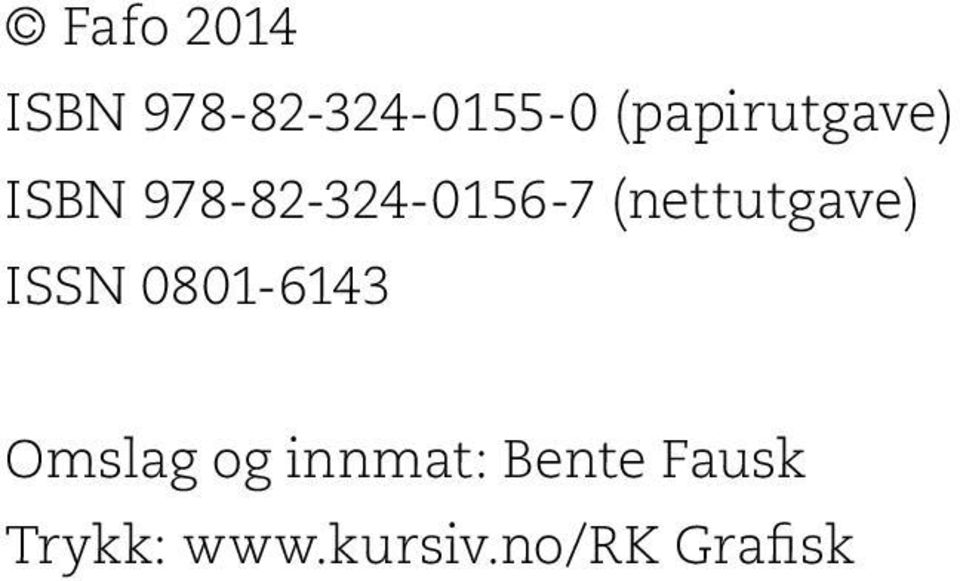 (nettutgave) ISSN 0801-6143 Omslag og