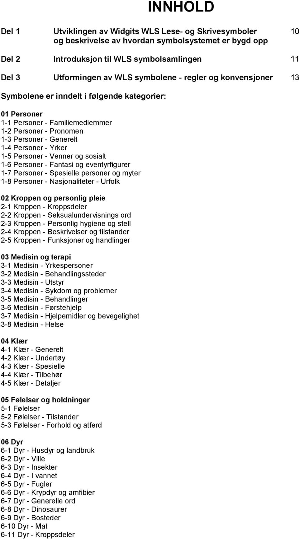 Personer - Venner og sosialt 1-6 Personer - Fantasi og eventyrfigurer 1-7 Personer - Spesielle personer og myter 1-8 Personer - Nasjonaliteter - Urfolk 02 Kroppen og personlig pleie 2-1 Kroppen -