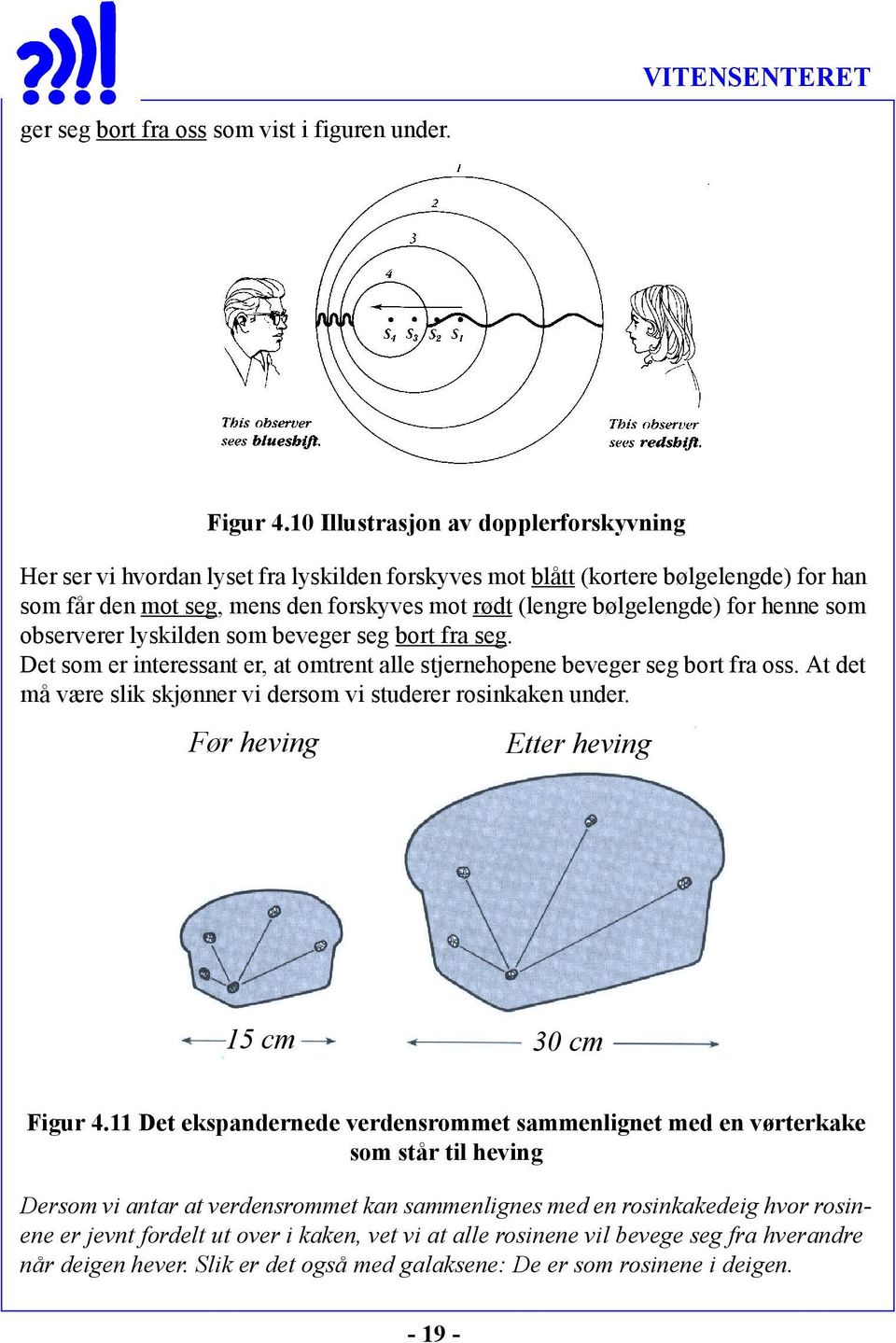 for henne som observerer lyskilden som beveger seg bort fra seg. Det som er interessant er, at omtrent alle stjernehopene beveger seg bort fra oss.