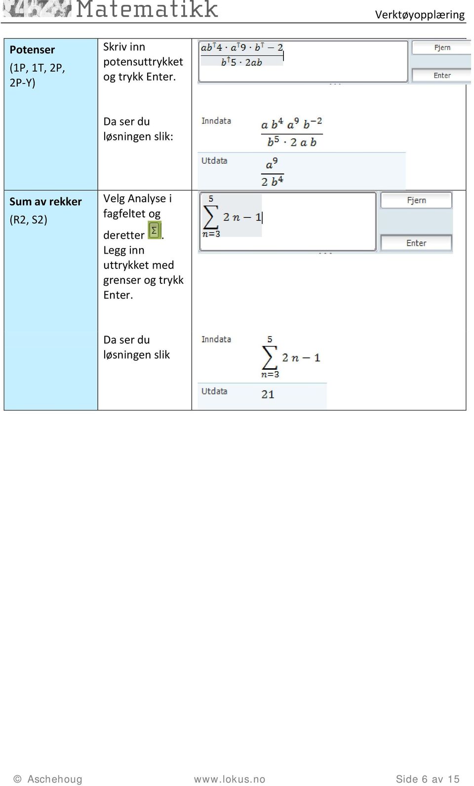 Velg Analyse i.