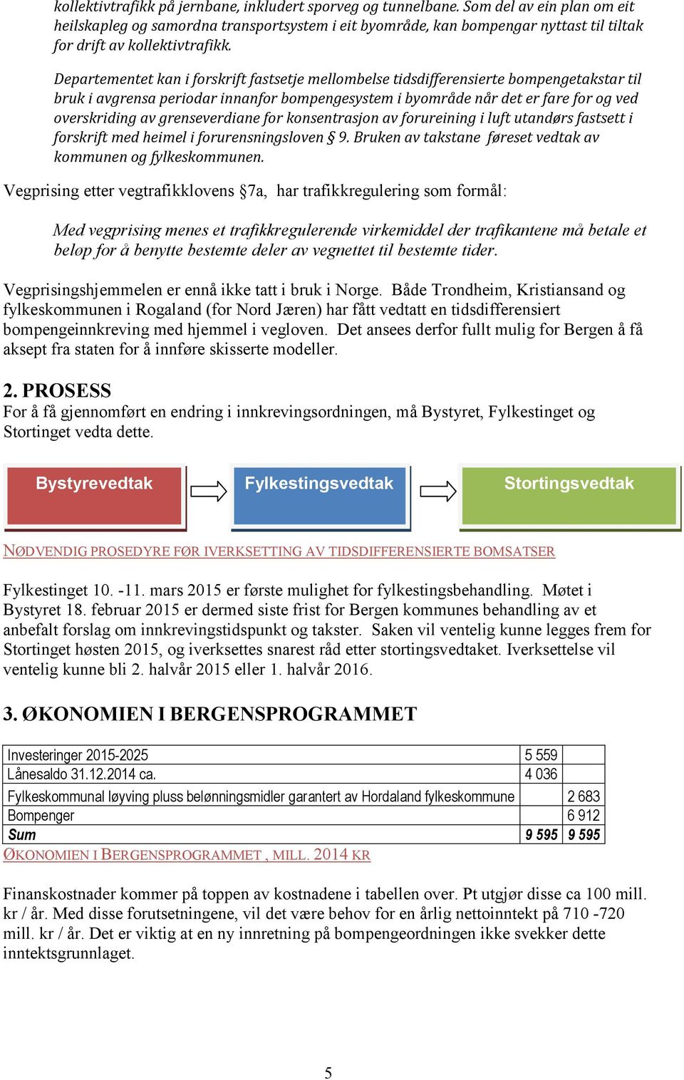 Departementet kan i forskrift fastsetje mellombelse tidsdifferensierte bompengetakstar til bruk i avgrensa periodar innanfor bompengesystem i byområde når det er fare for og ved overskriding av