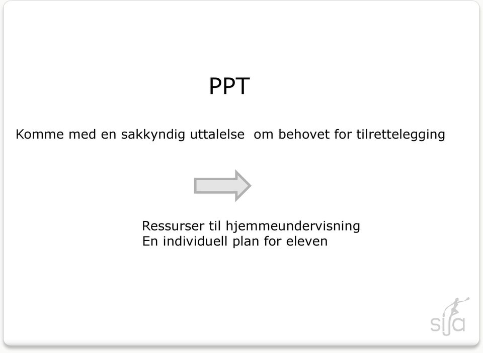 tilrettelegging Ressurser til