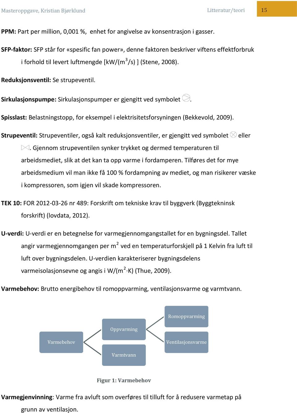 Sirkulasjonspumpe: Sirkulasjonspumper er gjengitt ved symbolet. Spisslast: Belastningstopp, for eksempel i elektrisitetsforsyningen (Bekkevold, 2009).