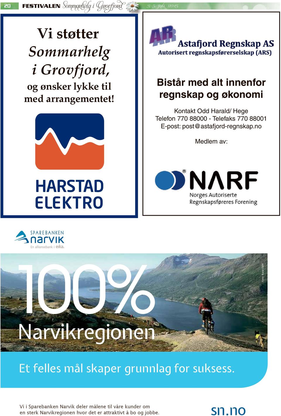 Telefon 770 88000 - Telefaks 770 88001 E-post: post@astafjord-regnskap.