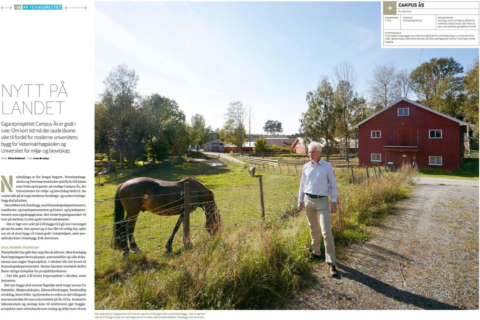 Stortinget vedtek bygging. nytt på landet Gigantprosjektet Campus Ås er godt i rute.