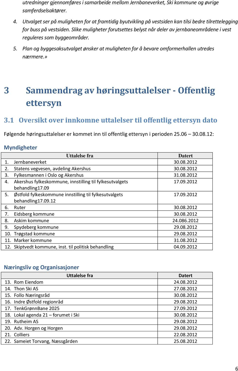 Slike muligheter forutsettes belyst når deler av jernbaneområdene i vest reguleres som byggeområder. 5. Plan og byggesaksutvalget ønsker at muligheten for å bevare omformerhallen utredes nærmere.