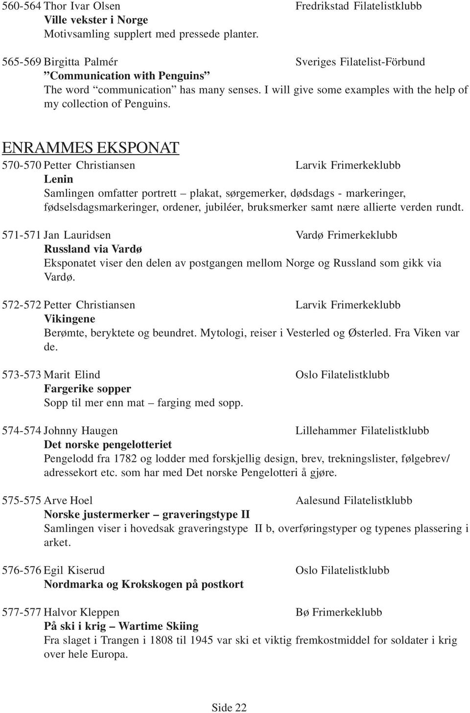 ENRAMMES EKSPONAT 570-570 Petter Christiansen Larvik Frimerkeklubb Lenin Samlingen omfatter portrett plakat, sørgemerker, dødsdags - markeringer, fødselsdagsmarkeringer, ordener, jubiléer,