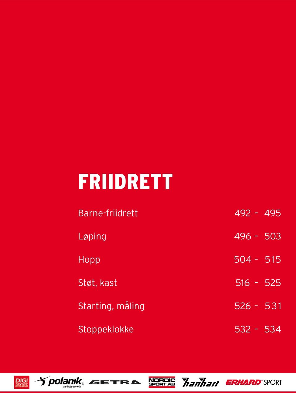 de FRIIDRETT Barne-friidrett 9 9