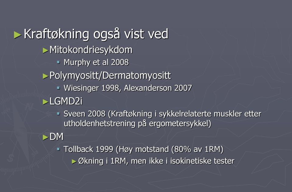 2008 (Kraftøkning i sykkelrelaterte muskler etter utholdenhetstrening på