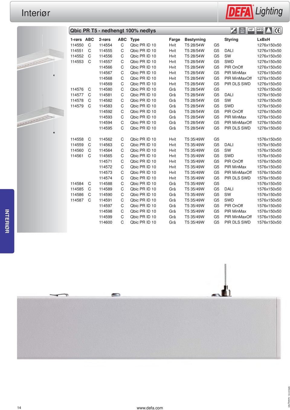 Hvit T5 28/54W G5 PIR OnOff 1276x150x50 114567 C Qbic PR ID 10 Hvit T5 28/54W G5 PIR MinMax 1276x150x50 114568 C Qbic PR ID 10 Hvit T5 28/54W G5 PIR MinMaxOff 1276x150x50 114569 C Qbic PR ID 10 Hvit