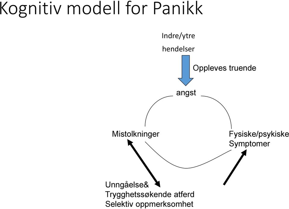 Mistolkninger Fysiske/psykiske Symptomer